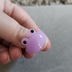Cute Purple Frog Ring